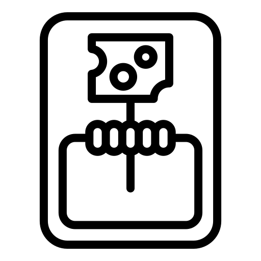 Rodent trap and removal icon